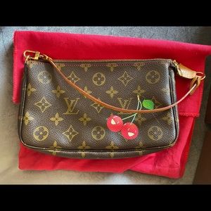 Louis Vuitton Brown and Red Mini Bag
